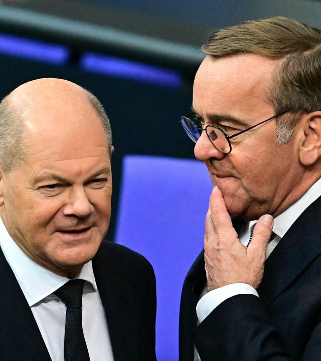 Olaf Scholz und Boris Pistorius von der SPD