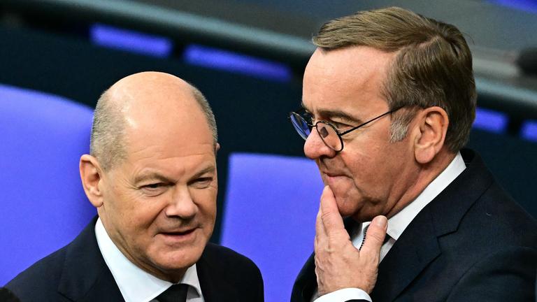 Olaf Scholz und Boris Pistorius von der SPD