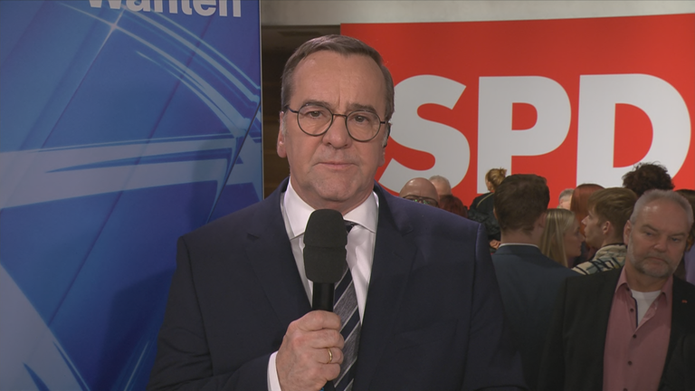 Pistorius von der SPD mit einer Reaktion zur Bundestagswahl 2025.