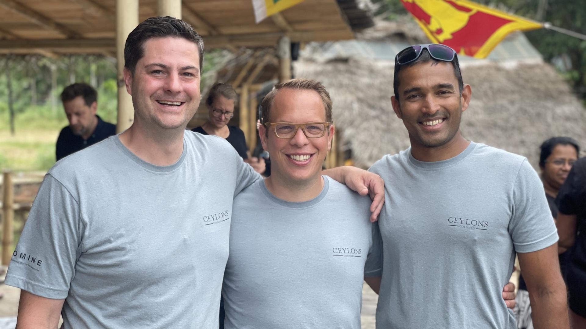 Leander Schnorr, Peter Janowski und Mewan Gunawardena.
