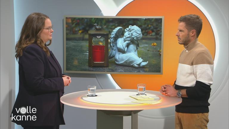 Juliane Frankenheim und Florian Weiss an der Top-Themen-Theke