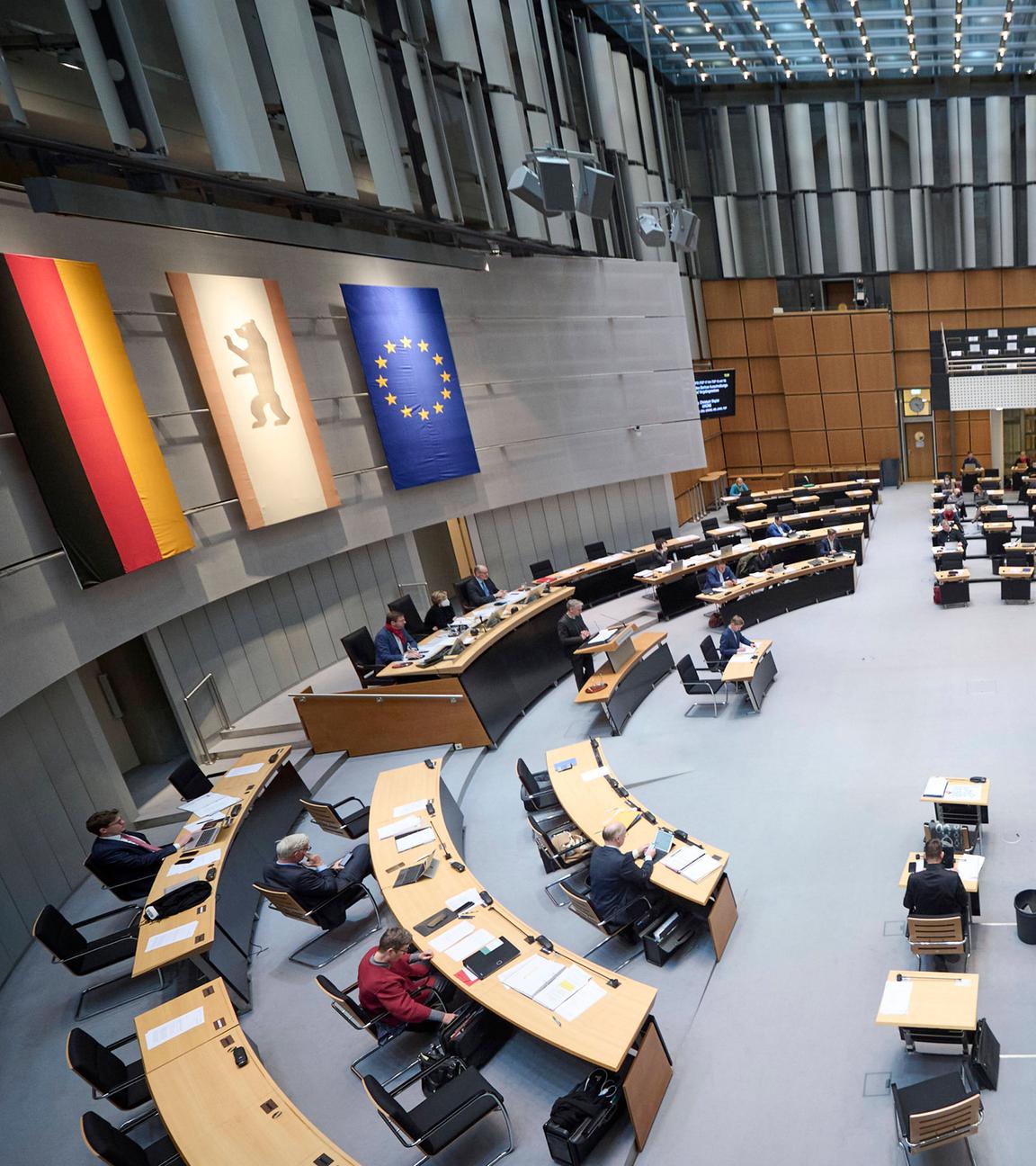 Plenarsaal im Berliner Abgeordnetenhaus