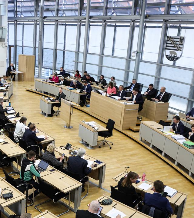 Plenarsaal des Landtags von Sachsen-Anhalt (Archivfoto)