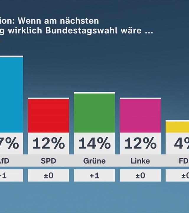 Das aktuelle Politbarometer wirft einen Blick auf beliebte Koalitionsoptionen und die Meinung der Deutschen zu den Klimawandelfolgen.