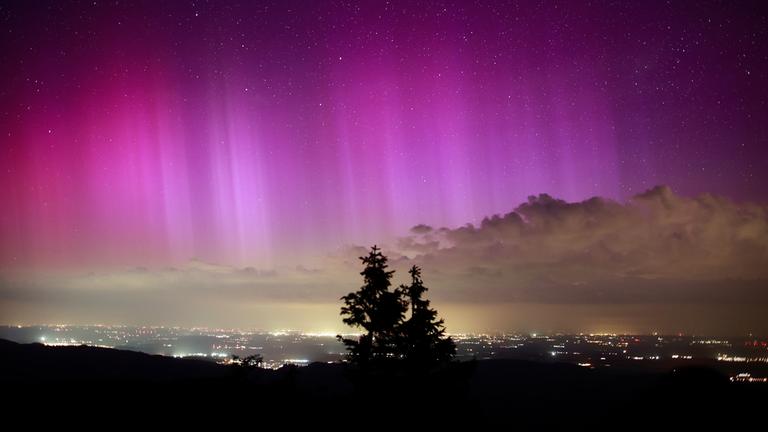 Polarlichter im Harz aufgenommen am 13.08.2024