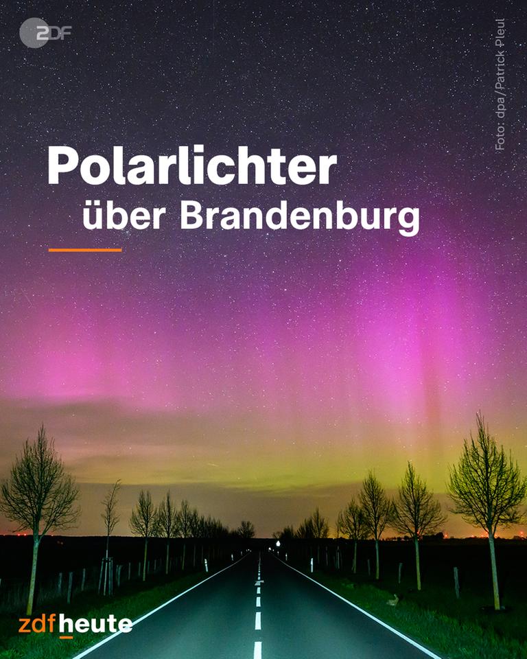 Polarlichter über Brandenburg