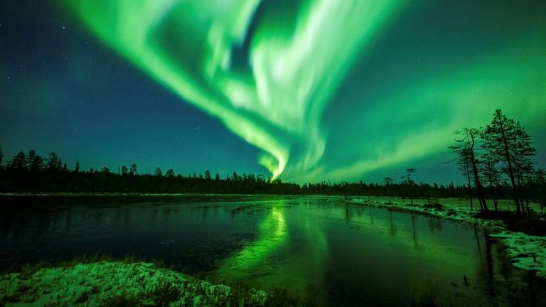 Polarlichter in Finnland