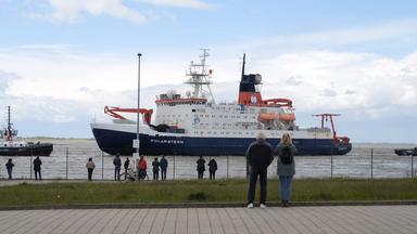 Bremerhaven: Die "Polarstern" ist nach einer Antarktis-Expedition zurück in Bremerhaven.