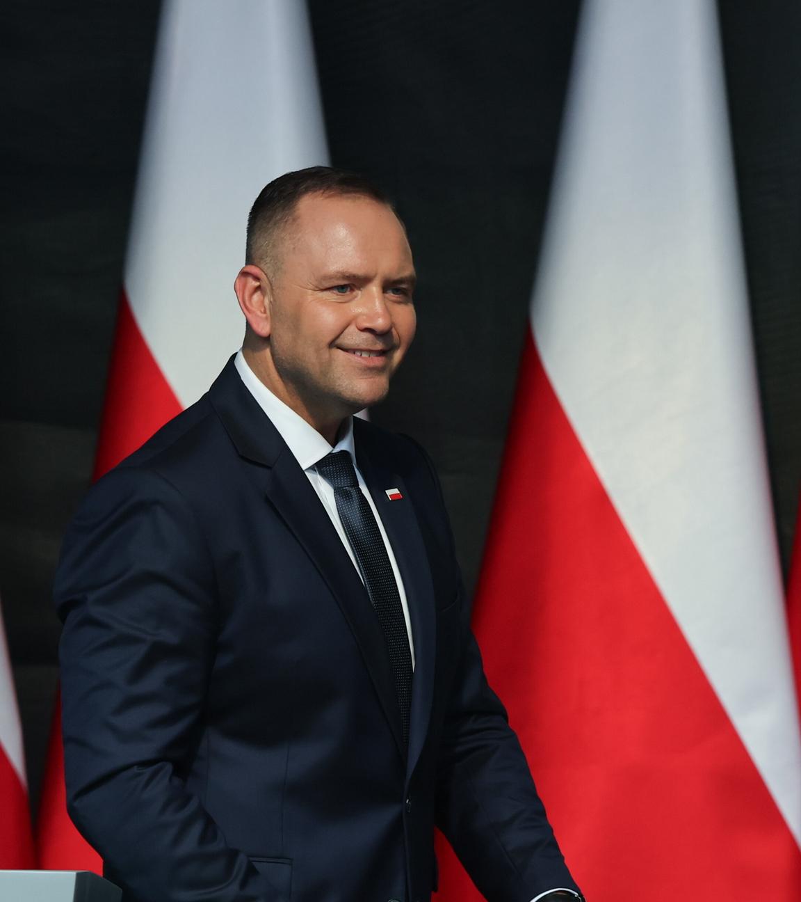 Polens Staatspräsident Nawrocki bei einer Gedenkfeier zum 86. Jubiläum des Beginn des 2. Weltkriegs.