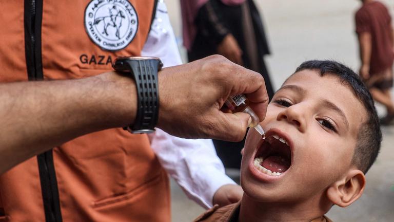 Polio-Impfung im Gazastreifen
