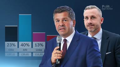 Die Spitzenkandidaten für die Landtagswahl in Sachsen-Anhalt: Sven Schulze (CDU) und Ulrich Siegmund (AfD)