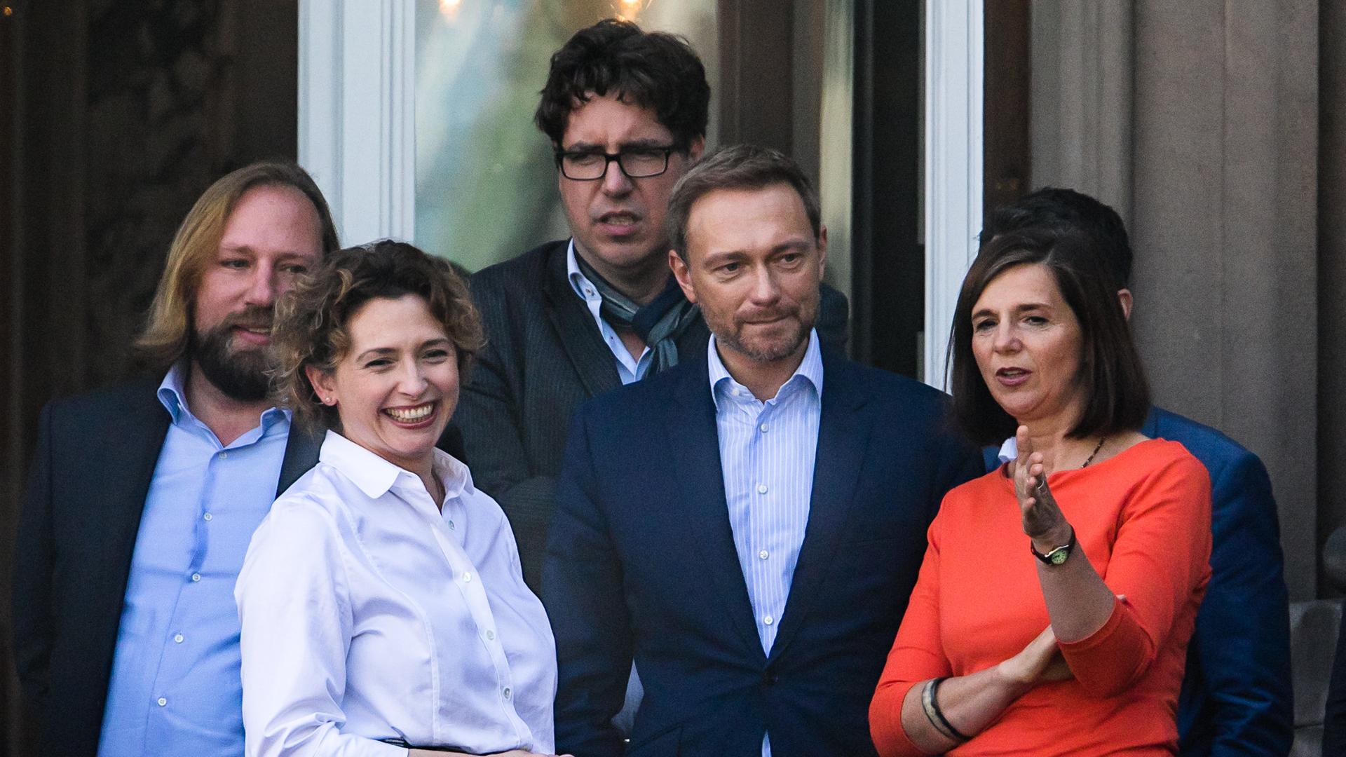 treffen von fdp und gruenen vor der sondierung