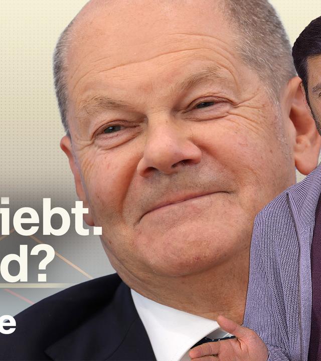 Olaf Scholz und Mirko Drotschmann 