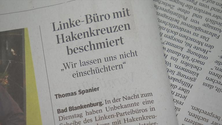 Politisch motivierte Angriffe in Thueringen