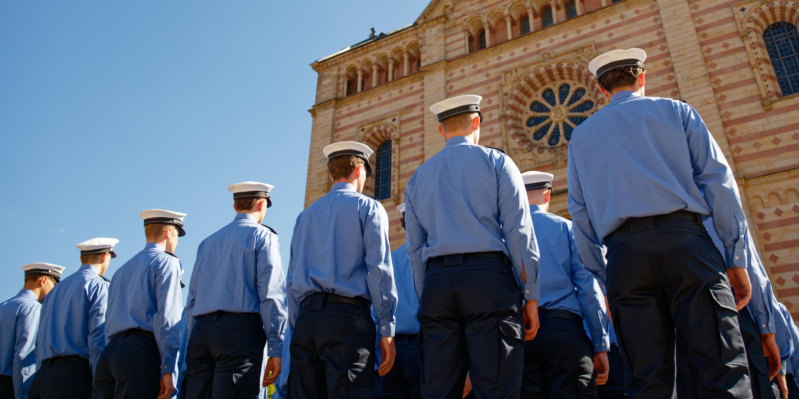 Vereidigung Polizeianwärter in Rheinland-Pfalz, aufgenommen am 29.08.2025