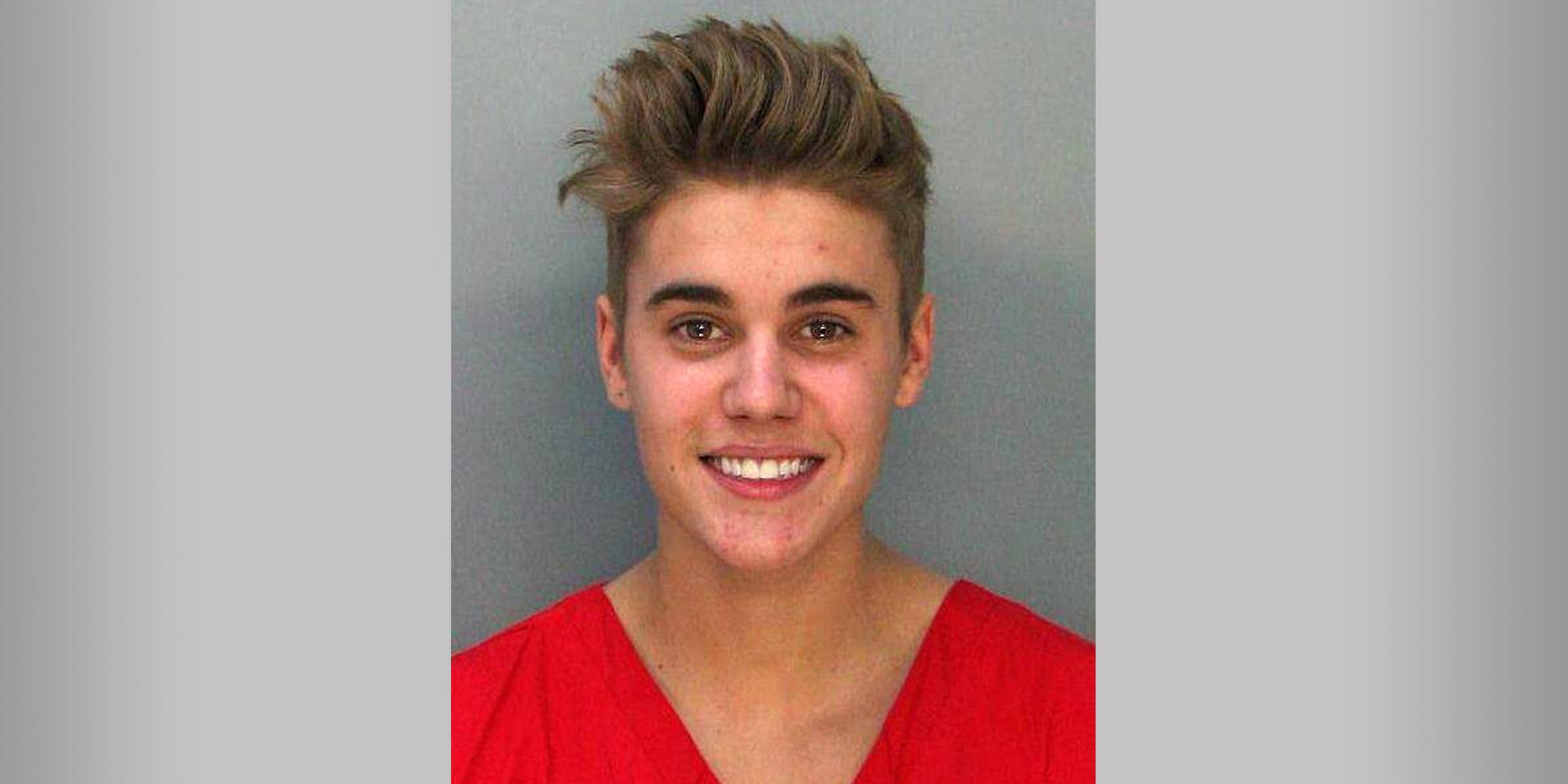 Polizeifoto Justin Bieber