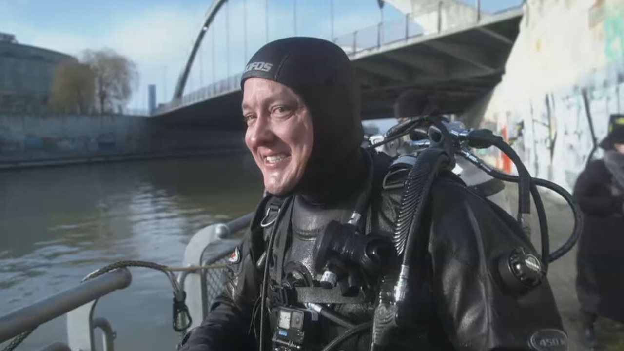 Mit Polizeitauchern im Einsatz