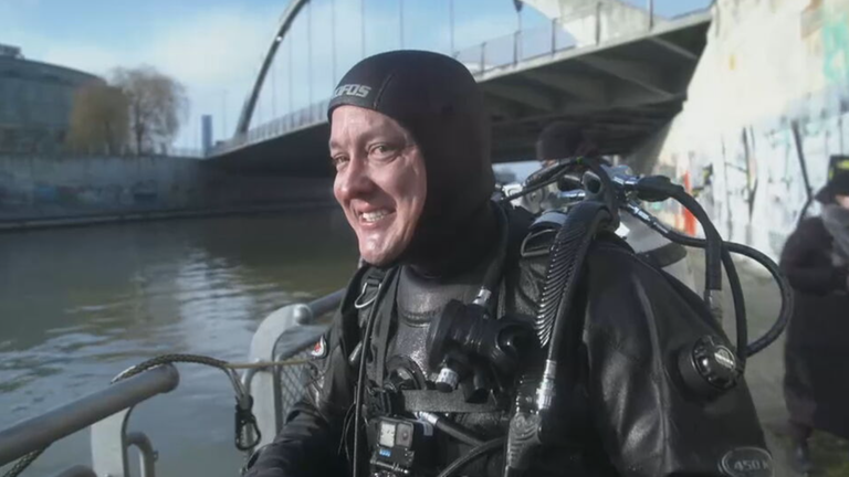 Mit Polizeitauchern im Einsatz