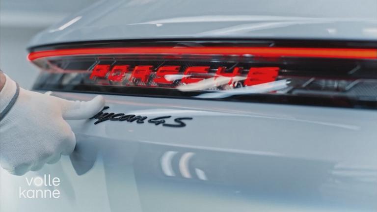 Porsche-Auto von hinten