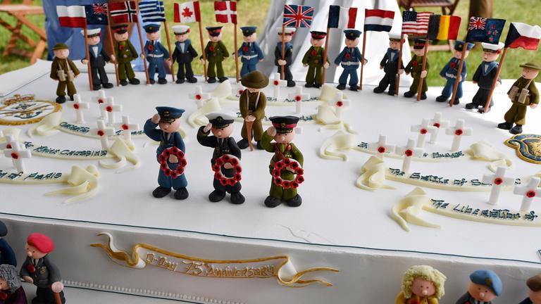 Ein "D-Day"-Themenkuchen am 05.06.2019 in Portsmouth