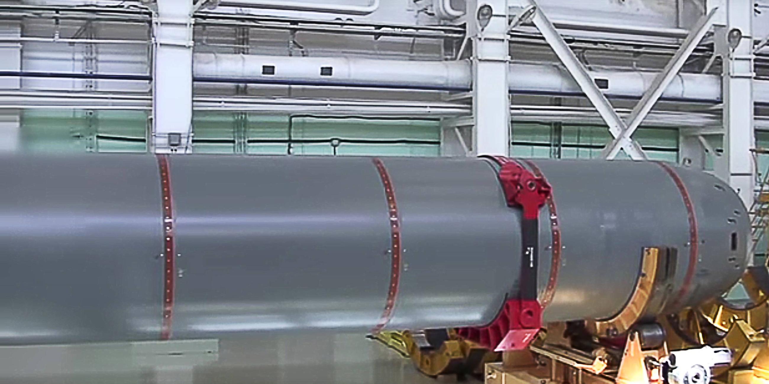 Zu sehen ist die russische Unterwasserdrohne Poseidon.