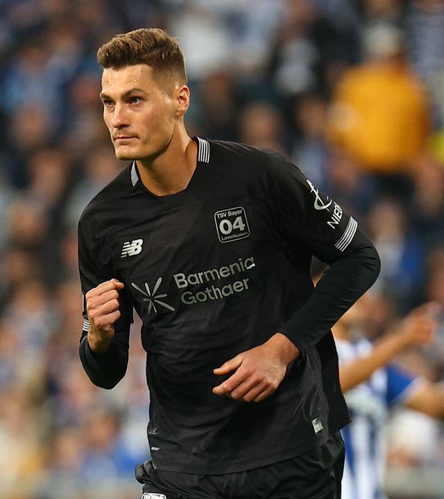 Patrik Schick bejubelt einen Treffer gegen Lech Posen