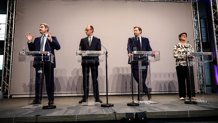 Markus Söder, Friedrich Merz, Lars Klingbeil, Saskia Esken