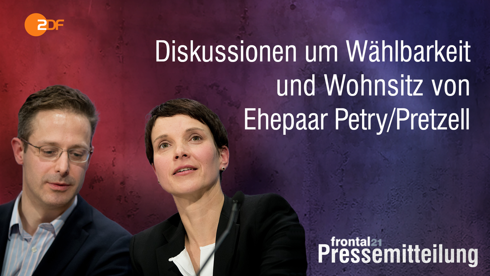 Pressemitteilung zu Ehepaar Frauke Petry und Marcus Pretzell