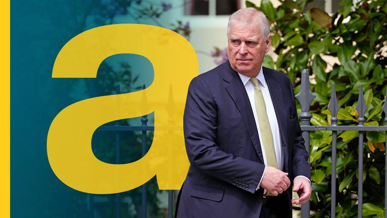 Prinz Andrew spazierend auf der Straße