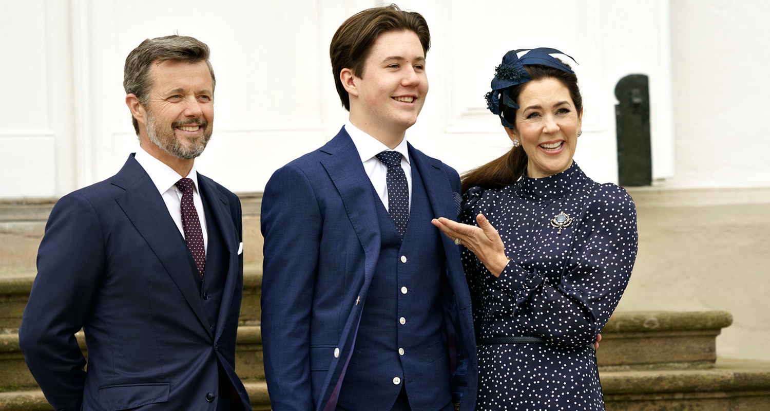 Prinz Christian mit seinen Eltern