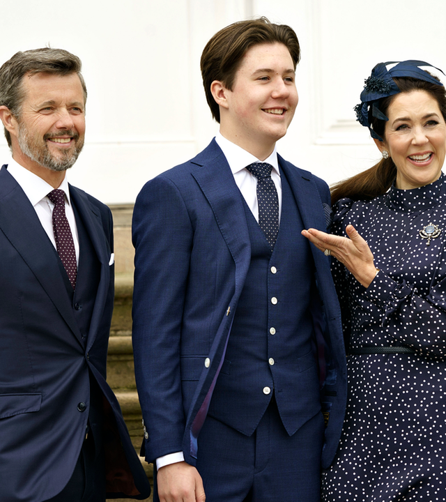Prinz Christian mit seinen Eltern