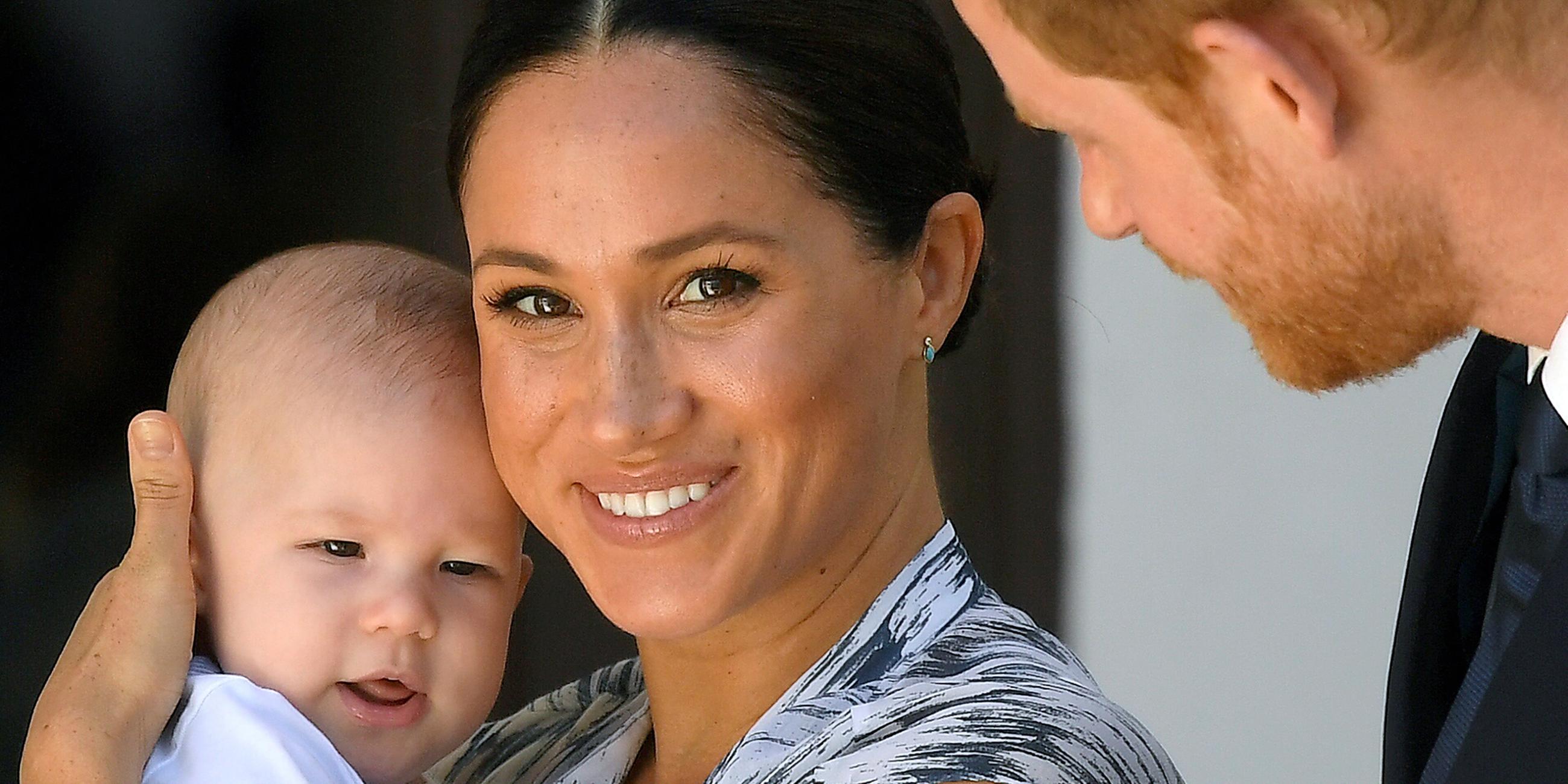 Archiv: Prinz Harry mit Ehefrau Meghan und Sohn Archie.