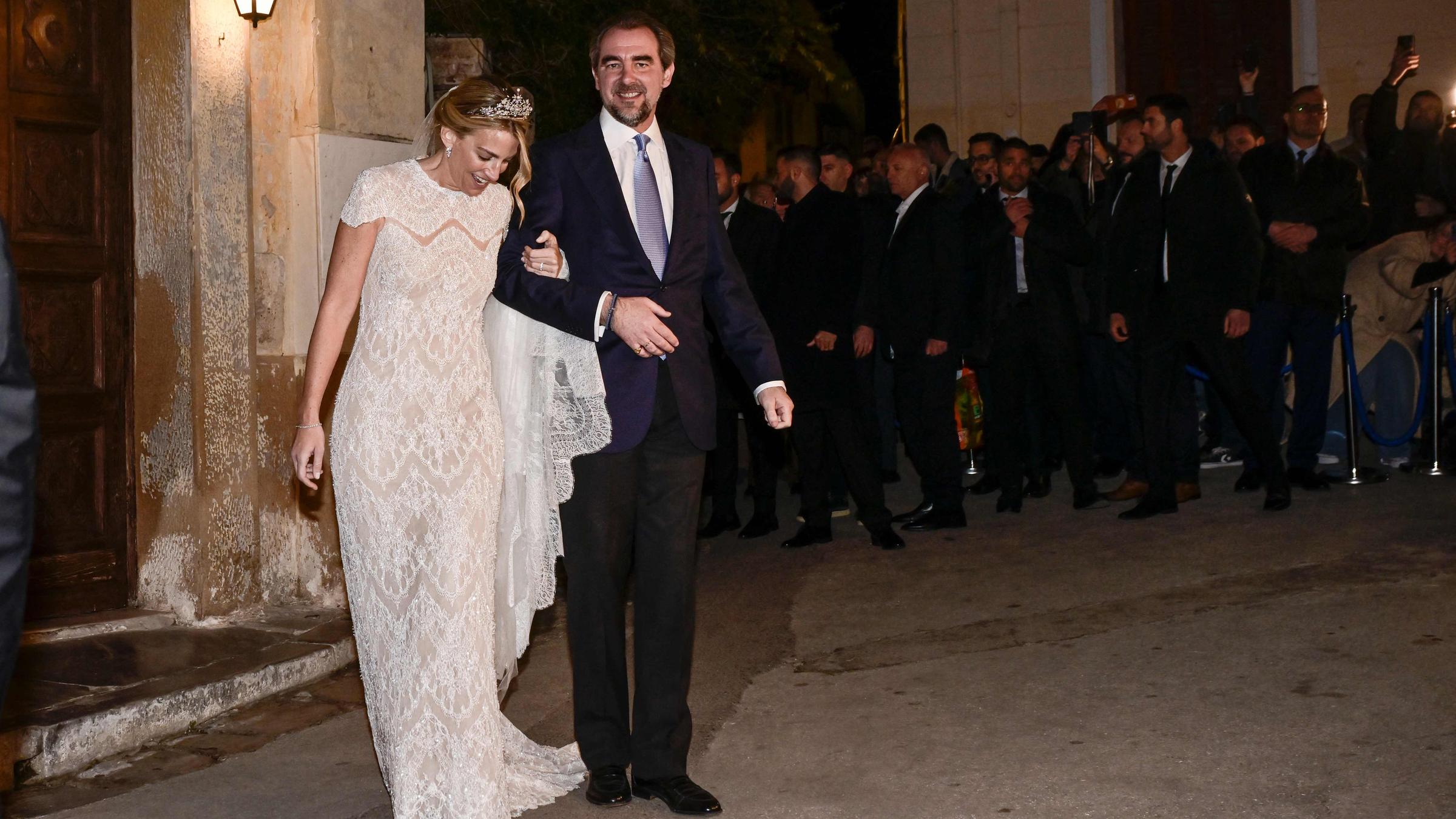 Prinz Nikolaos von Griechenland und seine Frau Chrysi Vardinogianni