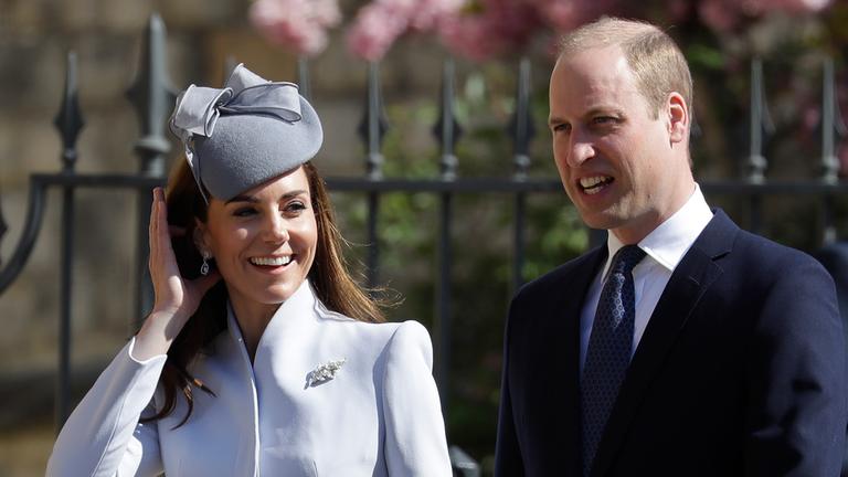 Zweiter in der Thronfolge: Prinz William mit seiner Frau Kate