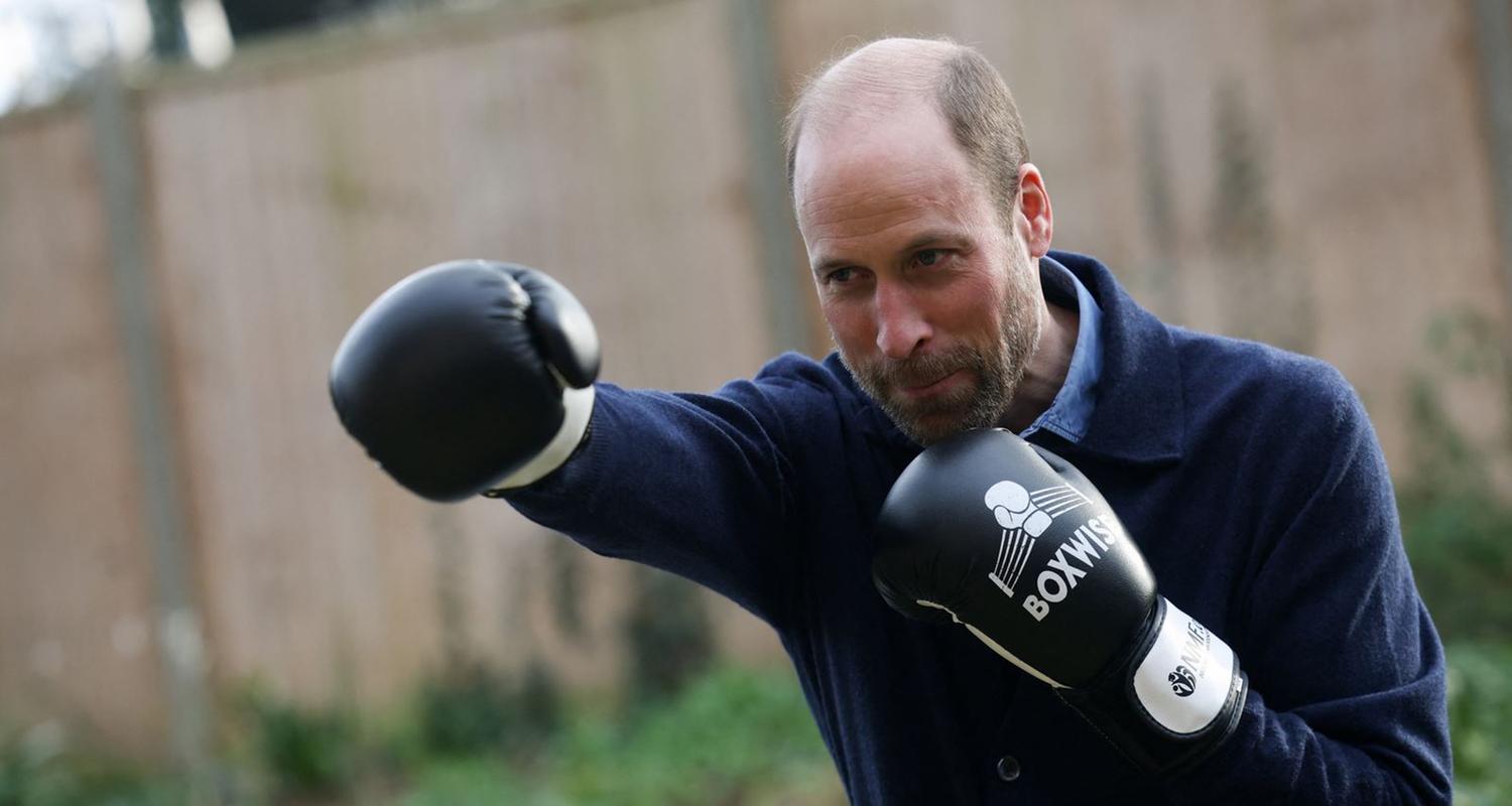 Prinz William beim Boxen