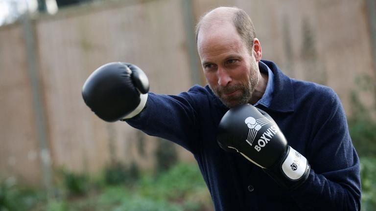 Prinz William beim Boxen