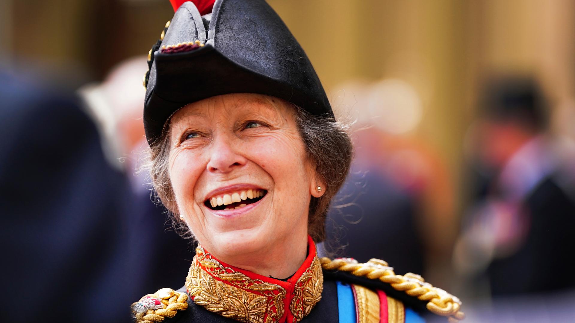 Prinzessin Anne von Großbritannien bei einer Parade am Königshaus