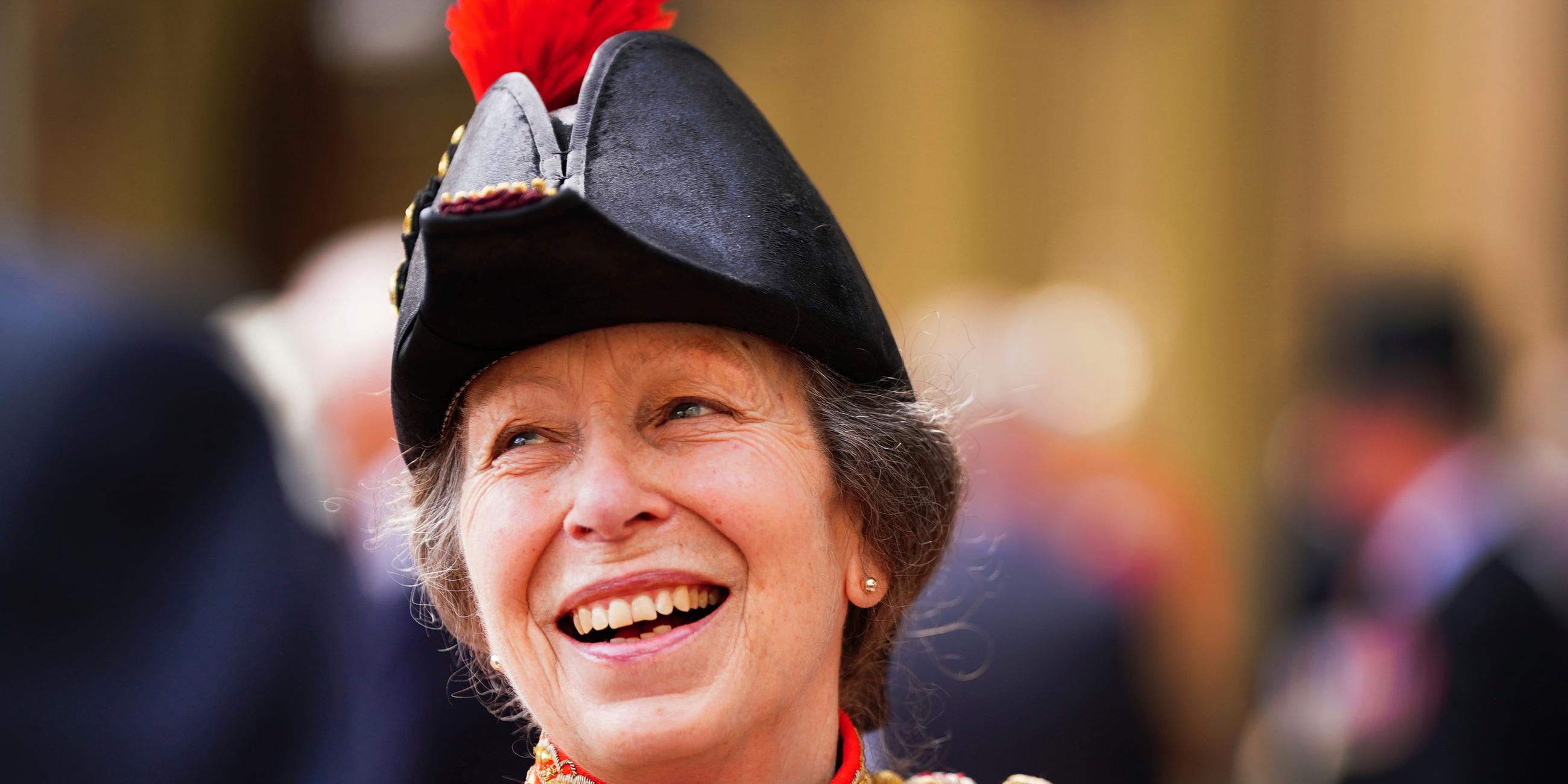 Prinzessin Anne von Großbritannien bei einer Parade am Königshaus