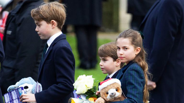 George, Charlotte und Prinz Louis an Weihnachten