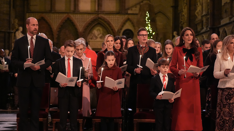 Prinz William und Prinzessin Kate und ihre Kinder