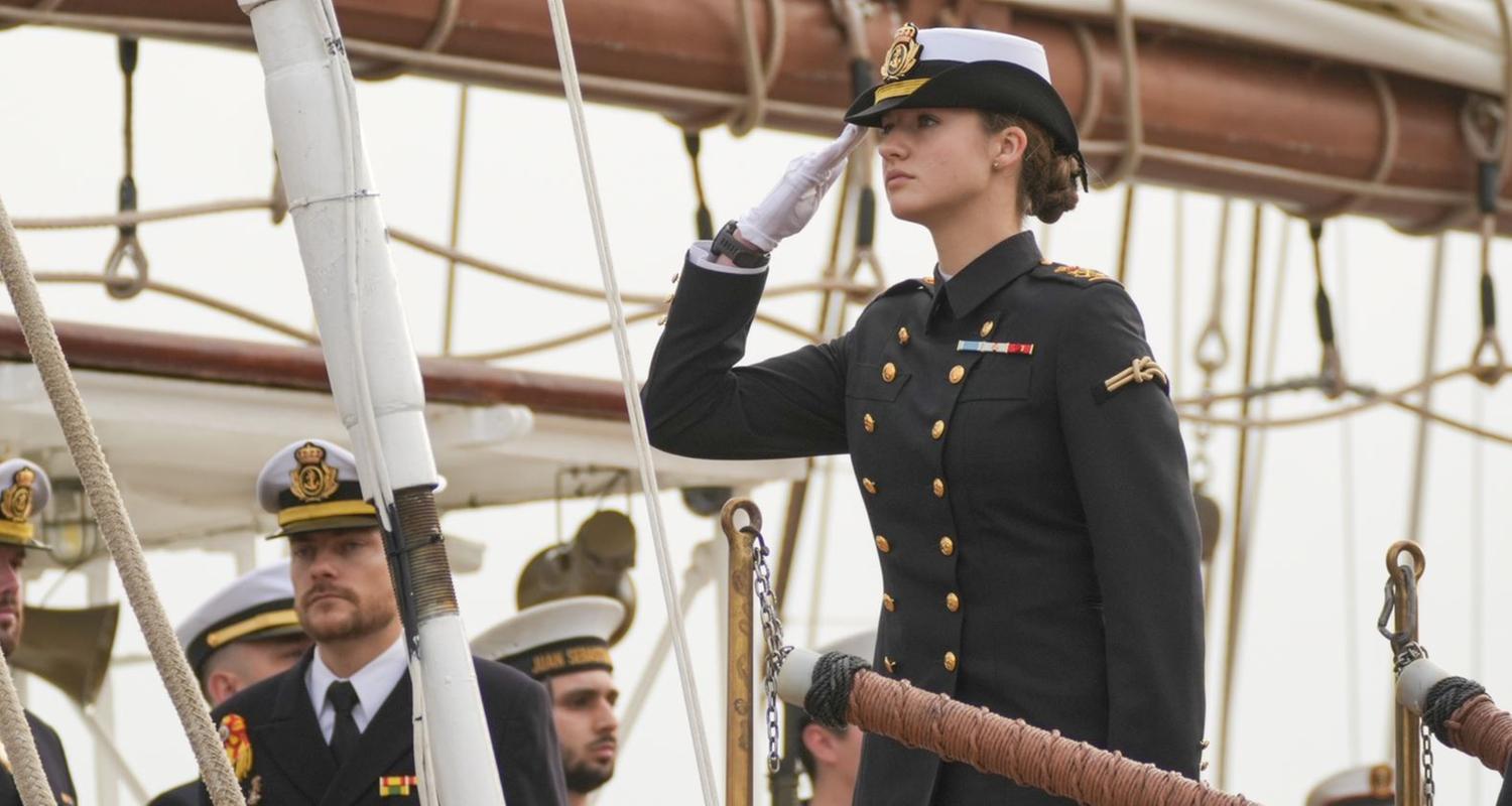 Prinzessin Leonor von Spanien auf Schulschiff