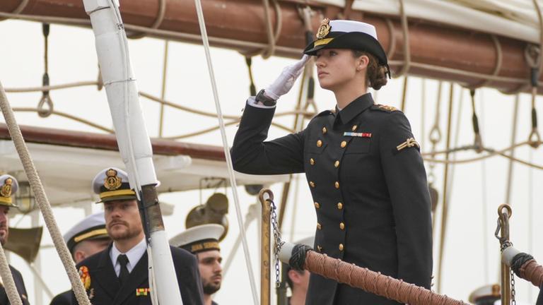 Prinzessin Leonor von Spanien auf Schulschiff