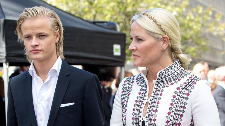 Prinzessin Mette-Marit und ihr Sohn Marius.