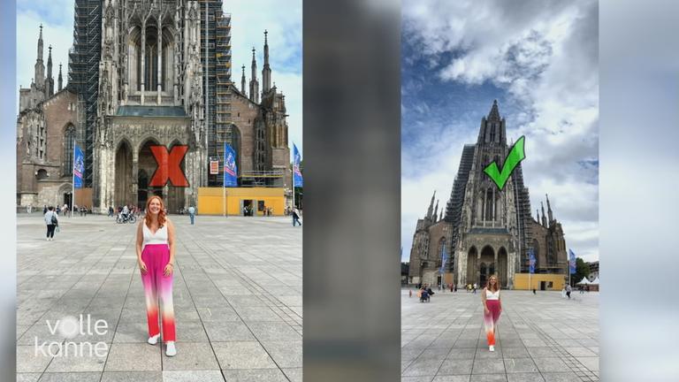 Zwei Fotos nebeneinander