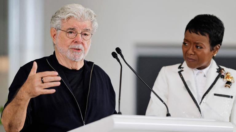 George Lucas bei eienr öffentlichen Veranstaltung