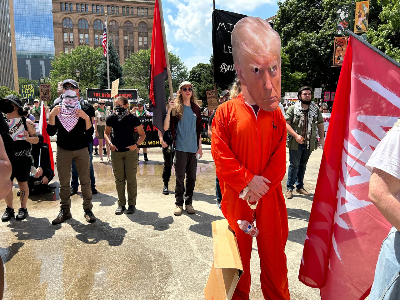 Protest gegen Donald Trump