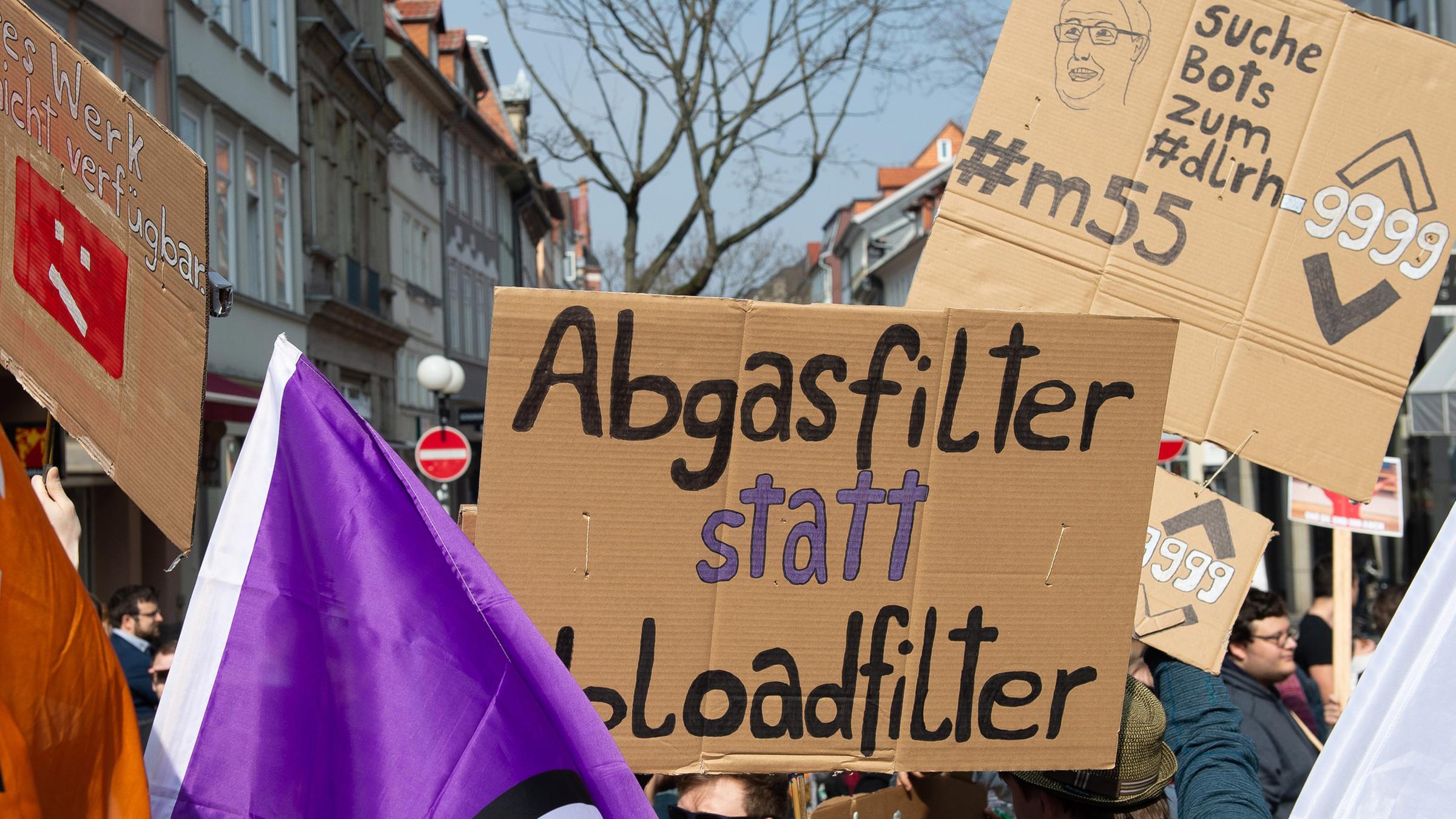 Proteste gegen das neue Urheberrecht am 23.03.2019 in Göttingen