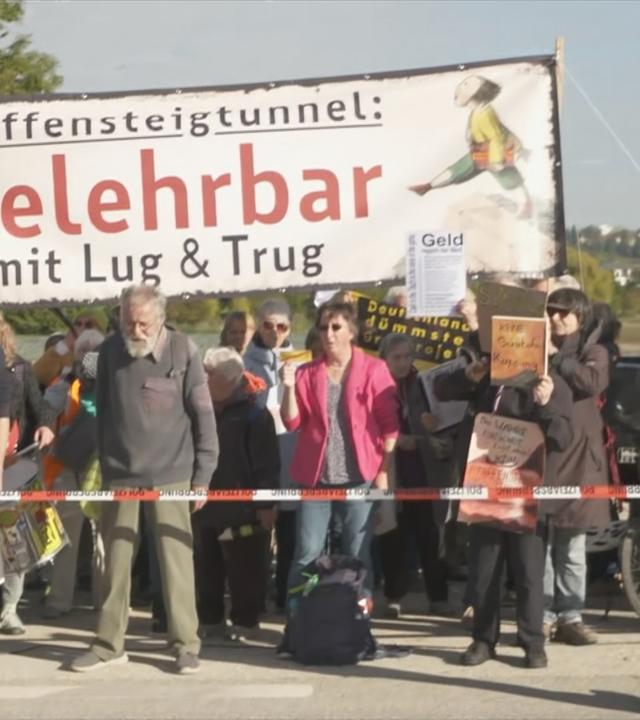 Protest gegen Pfaffensteigtunnel