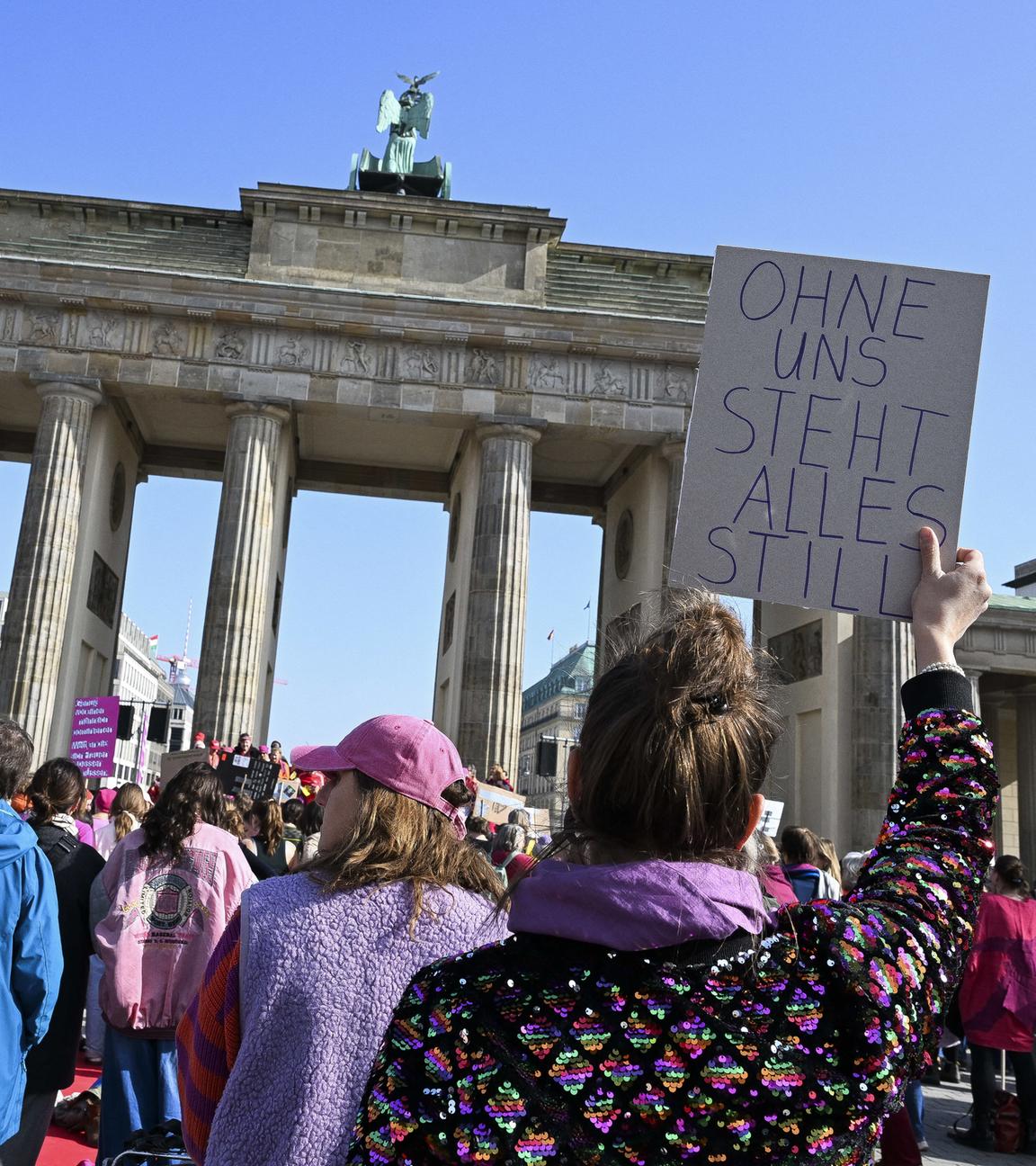 Proteste zum Internationalen Frauentag in Berlin
