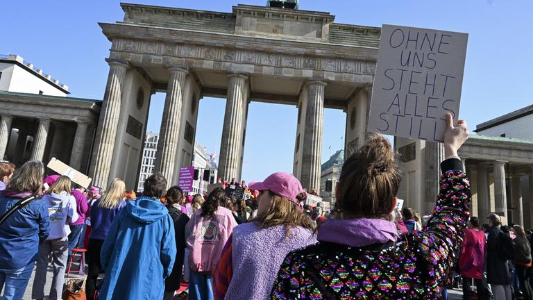 Proteste zum Internationalen Frauentag in Berlin